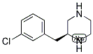 (S)-2-(3-CHLORO-BENZYL)-PIPERAZINE 结构式