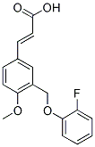 (2E)-3-(3-[(2-FLUOROPHENOXY)METHYL]-4-METHOXYPHENYL)-2-PROPENOIC ACID 结构式