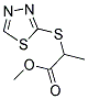 METHYL 2-(1,3,4-THIADIAZOL-2-YLSULFANYL)PROPANOATE 结构式