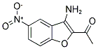 1-(3-AMINO-5-NITRO-BENZOFURAN-2-YL)-ETHANONE 结构式