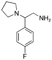 2-(4-FLUORO-PHENYL)-2-PYRROLIDIN-1-YL-ETHYLAMINE 结构式