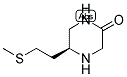 (S)-5-(2-METHYLSULFANYL-ETHYL)-PIPERAZIN-2-ONE 结构式