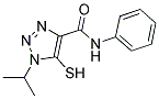 1-ISOPROPYL-5-MERCAPTO-N-PHENYL-1H-1,2,3-TRIAZOLE-4-CARBOXAMIDE 结构式