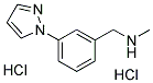 1-(3-(1H-吡唑-1-基)苯基)-N-甲基甲胺二盐酸盐 结构式