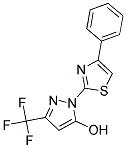 1-(4-PHENYL-1,3-THIAZOL-2-YL)-3-(TRIFLUOROMETHYL)-1H-PYRAZOL-5-OL 结构式