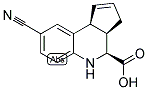 (3AR,4S,9BS)-8-CYANO-3A,4,5,9B-TETRAHYDRO-3H-CYCLOPENTA[C]QUINOLINE-4-CARBOXYLIC ACID 结构式