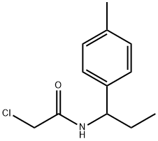 2-CHLORO-N-[1-(4-METHYLPHENYL)PROPYL]ACETAMIDE 结构式