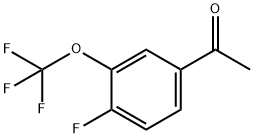 4'-氟-3'-三氟甲氧基苯乙酮 结构式