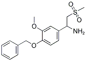 1-[4-(Benzyloxy)-3-methoxyphenyl]-2-(methylsulfonyl)-1-ethanamine 结构式