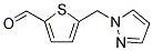5-(1H-PYRAZOL-1-YLMETHYL)-2-THIOPHENECARBALDEHYDE 结构式
