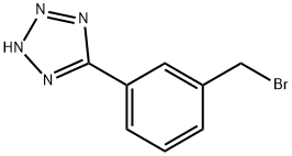 5-(3-BROMOMETHYL-PHENYL)-2H-TETRAZOLE 结构式