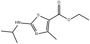 2-ISOPROPYLAMINO-4-METHYL-THIAZOLE-5-CARBOXYLIC ACID ETHYL ESTER 结构式