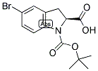 BOC-(2S)-INDOLINE(5-BR) CARBOXYLIC ACID 结构式