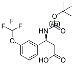 (S)-3-TERT-BUTOXYCARBONYLAMINO-3-(3-TRIFLUOROMETHOXY-PHENYL)-PROPIONIC ACID 结构式