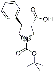 (3S,4R)-4-PHENYL-PYRROLIDINE-1,3-DICARBOXYLIC ACID 1-TERT-BUTYL ESTER 结构式