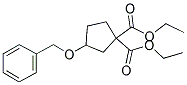 DIETHYL 3-(BENZYLOXY)CYCLOPENTANE-1,1-DICARBOXYLATE 结构式