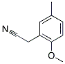 (2-METHOXY-5-METHYLPHENYL)ACETONITRILE 结构式