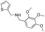 1-THIEN-2-YL-N-(2,3,4-TRIMETHOXYBENZYL)METHANAMINE 结构式