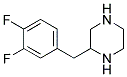 2-(3,4-DIFLUORO-BENZYL)-PIPERAZINE 结构式