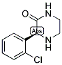 (S)-3-(2-CHLORO-PHENYL)-PIPERAZIN-2-ONE 结构式