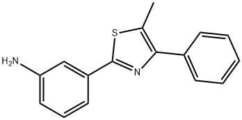 3-(5-甲基-4-苯基噻唑-2-基)苯胺 结构式