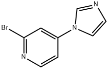 2-BROMO-4-IMIDAZOL-1-YL-PYRIDINE 结构式