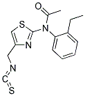 N-(2-ETHYLPHENYL)-N-[4-(ISOTHIOCYANATOMETHYL)-1,3-THIAZOL-2-YL]ACETAMIDE 结构式