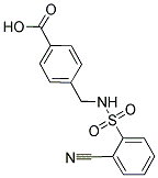 4-([[(2-CYANOPHENYL)SULFONYL]AMINO]METHYL)BENZOIC ACID 结构式