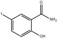 2-羟基-5-碘苯甲酰胺 结构式