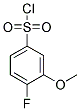 4-FLUORO-3-METHOXYBENZENESULFONYL CHLORIDE 结构式