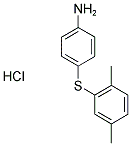 4-[(2,5-DIMETHYLPHENYL)THIO]ANILINE HYDROCHLORIDE 结构式