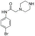 N-(4-BROMOPHENYL)-2-PIPERAZIN-1-YLACETAMIDE 结构式