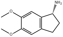 (R)-5,6-DIMETHOXY-2,3-DIHYDRO-1H-INDEN-1-AMINE 结构式