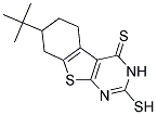 7-TERT-BUTYL-2-MERCAPTO-5,6,7,8-TETRAHYDRO[1]BENZOTHIENO[2,3-D]PYRIMIDINE-4(3H)-THIONE 结构式