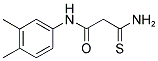 3-AMINO-N-(3,4-DIMETHYLPHENYL)-3-THIOXOPROPANAMIDE 结构式
