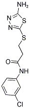 3-[(5-AMINO-1,3,4-THIADIAZOL-2-YL)THIO]-N-(3-CHLOROPHENYL)PROPANAMIDE 结构式