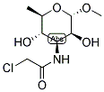 Methyl-3,6-dideoxy-3-chloroacetamid-alpha-D-mannopyranoside 结构式