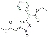 (Z)-1-ETHOXY-2-[(4Z)-4-(2-METHOXY-2-OXOETHYLIDENE)-5-OXO-4,5-DIHYDRO-1,3-THIAZOL-2-YL]-2-PYRIDINIUM-1-YLETHYLENOLATE 结构式