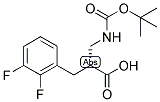 (R)-2-(TERT-BUTOXYCARBONYLAMINO-METHYL)-3-(2,3-DIFLUORO-PHENYL)-PROPIONIC ACID 结构式