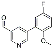 5-(5-FLUORO-2-METHOXYPHENYL)NICOTINALDEHYDE 结构式