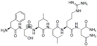 PHE-SER-LEU-LEU-ARG-ASN-NH2 结构式