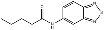 N-2,1,3-BENZOTHIADIAZOL-5-YLPENTANAMIDE 结构式