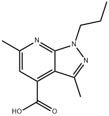 3,6-二甲基-1-丙基-1H-吡唑并[3,4-B]吡啶-4-羧酸 结构式