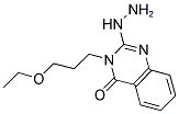 3-(3-ETHOXYPROPYL)-2-HYDRAZINOQUINAZOLIN-4(3H)-ONE 结构式