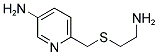 2-(5-AMINO-PYRIDIN-2-YLMETHYLSULFANYL)-ETHYLLAMINE 结构式