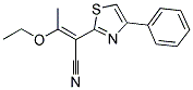 (2E)-3-ETHOXY-2-(4-PHENYL-1,3-THIAZOL-2-YL)BUT-2-ENENITRILE 结构式