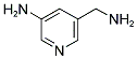 5-氨基-3-吡啶甲胺 结构式