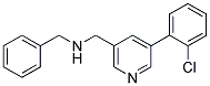 N-BENZYL-1-[5-(2-CHLOROPHENYL)PYRIDIN-3-YL]METHANAMINE 结构式