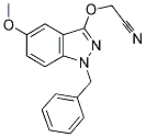 2-(1-BENZYL-5-METHOXY-1H-INDAZOL-3-YLOXY)ACETONITRILE 结构式