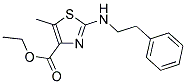 ETHYL 5-METHYL-2-[(2-PHENYLETHYL)AMINO]-1,3-THIAZOLE-4-CARBOXYLATE 结构式